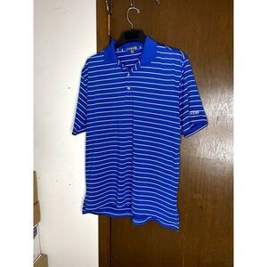Peter Millar Branded Summer Comfort Blue Striped Men's Large